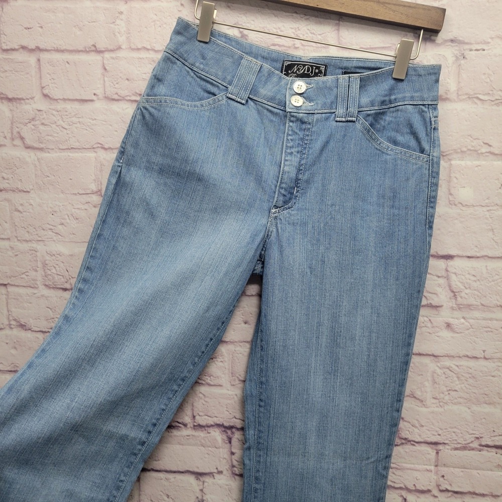 NEW NYDJ Med Rise Bootcut Jeans Size 6 Light Wash Curvy‎ Tall 30x34 Stretch - Picture 4 of 10
